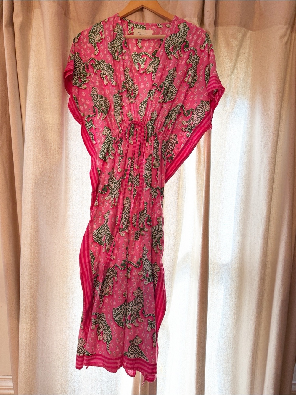 Printfresh Pink Tiger-Print Maxi Dress